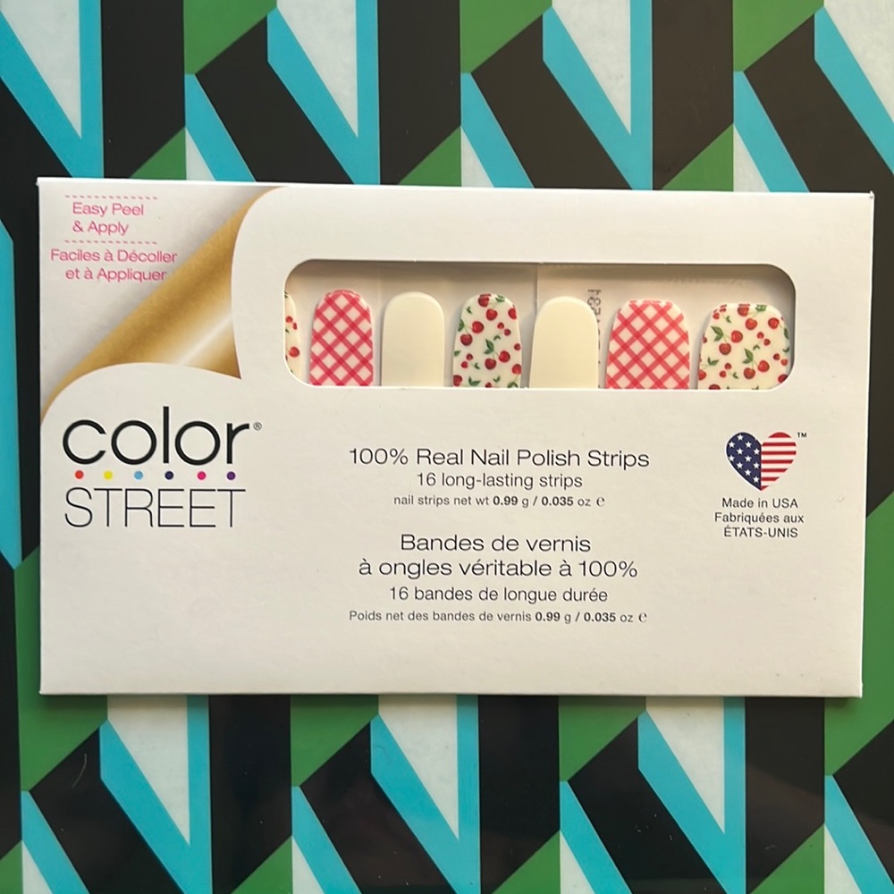 Color Street 100% Real Nail Polish Strips- Retired Color Cherry-Picked